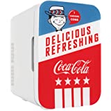 Cooluli K10LGA Mini Fridge Coca-Cola Americana Retro (10 Liter/12 Can) Portable AC/DC Powered Cooler and Warmer